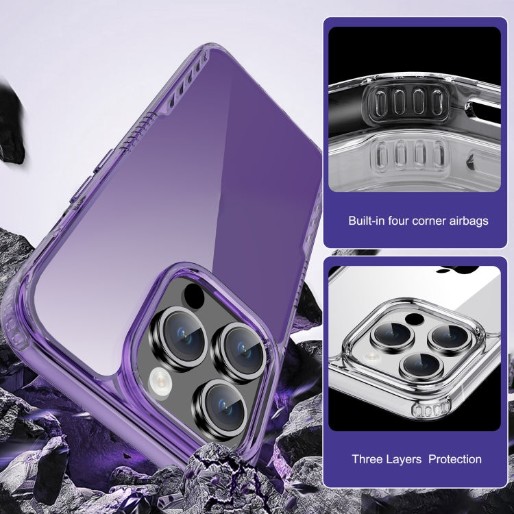For iPhone 15 iPAKY YG Series Transparent PC+TPU Phone Case(Transparent Black) - HoMEdemic™ 