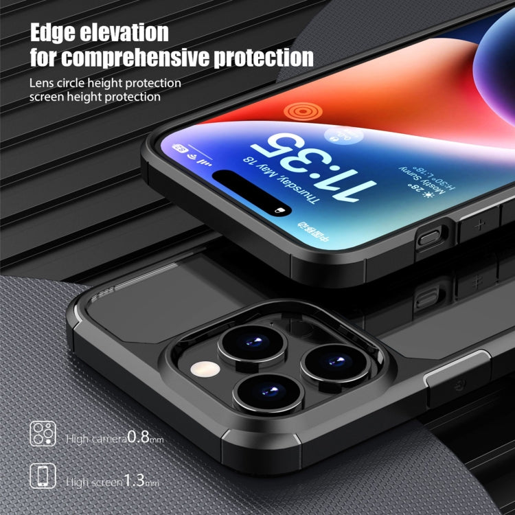 For iPhone 15 iPAKY YJ Series Transparent PC+TPU Phone Case(Blue) - HoMEdemic™ 
