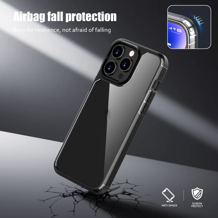 For iPhone 15 iPAKY YJ Series Transparent PC+TPU Phone Case(Blue) - HoMEdemic™ 