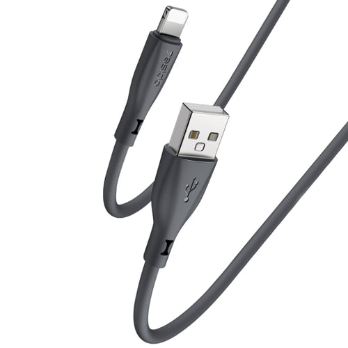 Yesido CA119L USB to 8 Pin Silicone Charging Data Cable, Cable Length: 1m(Black) - HoMEdemic™ 