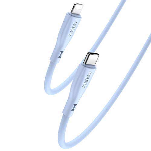 Yesido CA151 PD20W USB-C / Type-C to 8 Pin Silicone Charging Data Cable, Cable Length: 1m(Blue) - HoMEdemic™ 