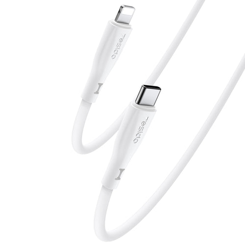 Yesido CA151 PD20W USB-C / Type-C to 8 Pin Silicone Charging Data Cable, Cable Length: 1m(White) - HoMEdemic™ 