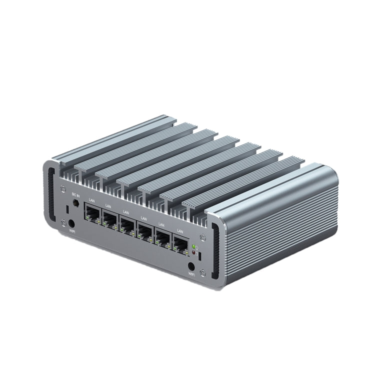 HYSTOU PO9B-J4125-6L Embedded Intel Celeron J4125 Processor Six Network Ports Mini Host, Specification:4GB+64GB - HoMEdemic™ 
