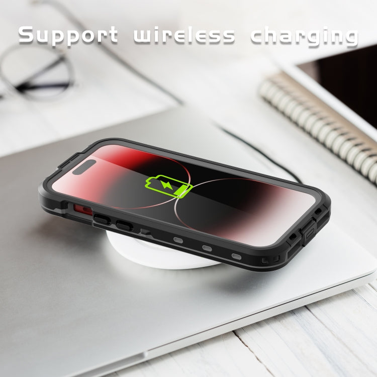 For iPhone 15 Pro Max RedPepper IP68 Waterproof MagSafe Phone Case(Black) - HoMEdemic™ 