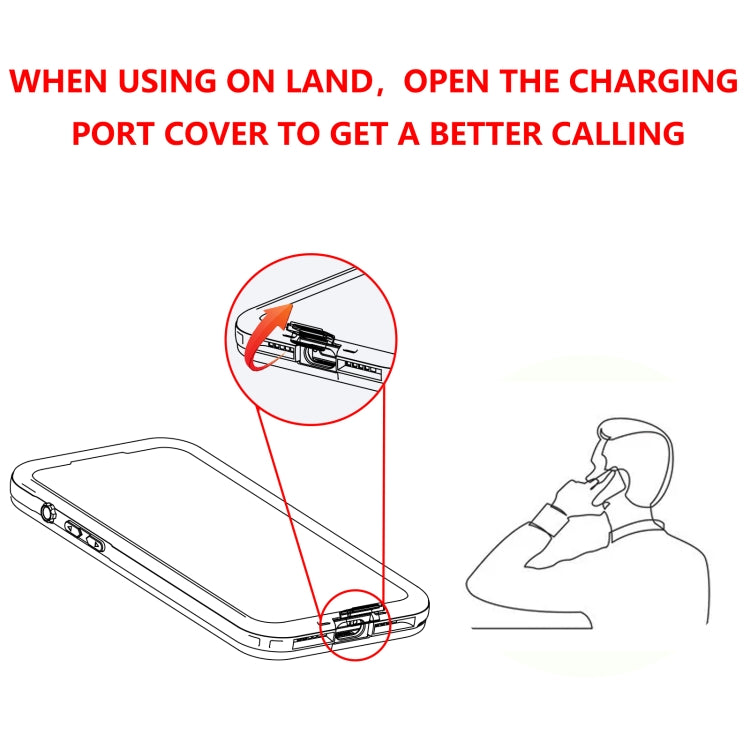 For iPhone 15 Pro Max RedPepper IP68 Waterproof MagSafe Phone Case(Black) - HoMEdemic™ 