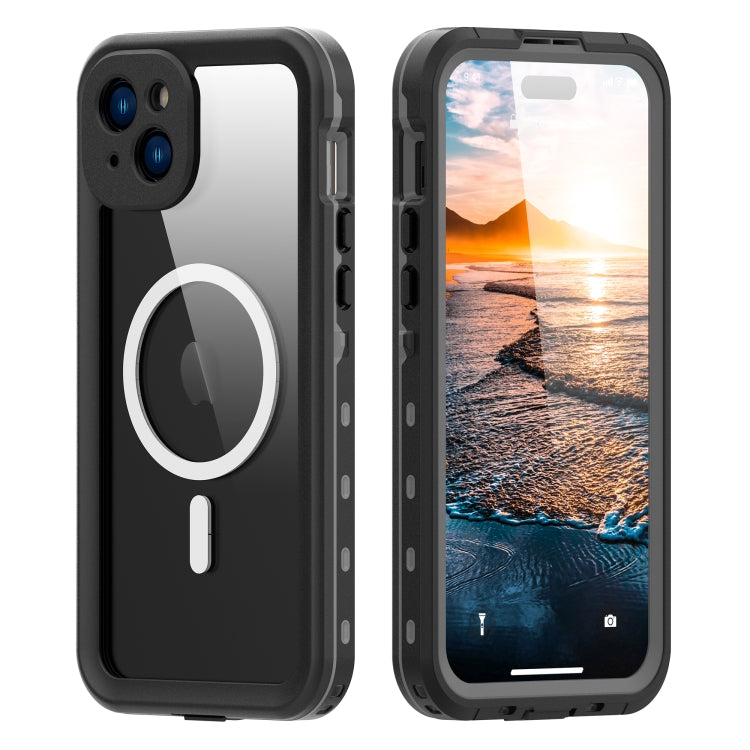 For iPhone 15 RedPepper IP68 Waterproof MagSafe Phone Case(Black) - HoMEdemic™ 
