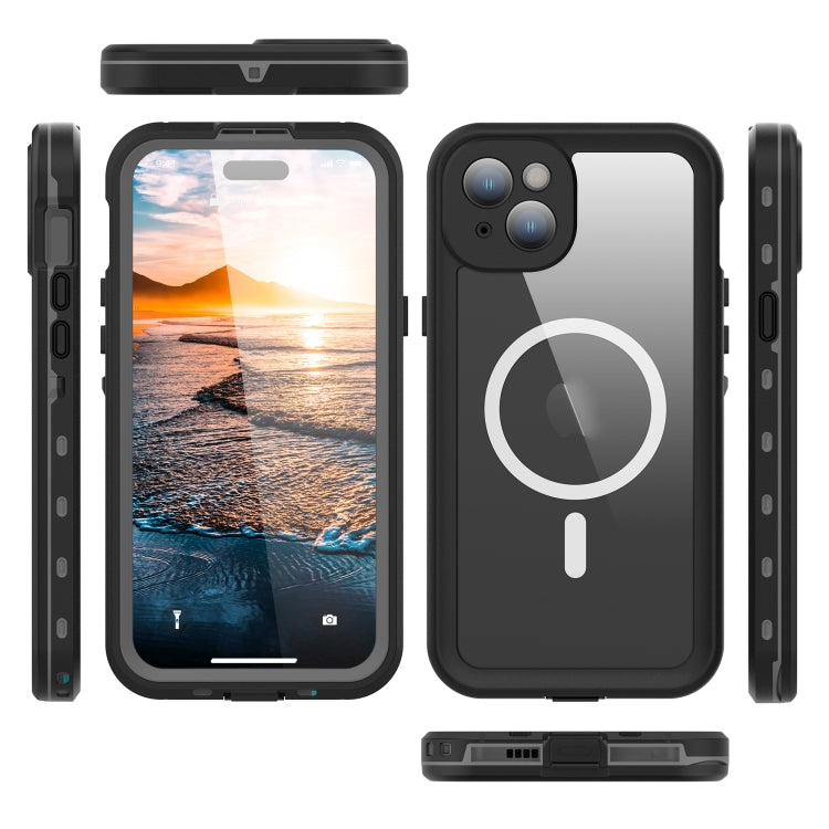 For iPhone 15 RedPepper IP68 Waterproof MagSafe Phone Case(Black) - HoMEdemic™ 