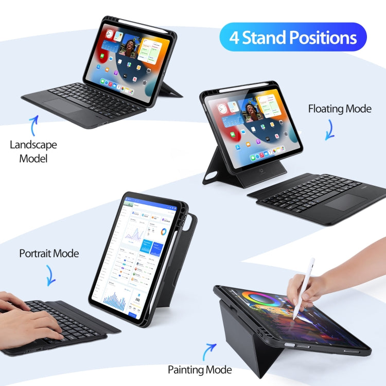 For iPad 10th Gen 10.9 2022 DUX DUCIS DK Series Magnetic Wireless Bluetooth Keyboard Tablet Case(Black) - HoMEdemic™ 
