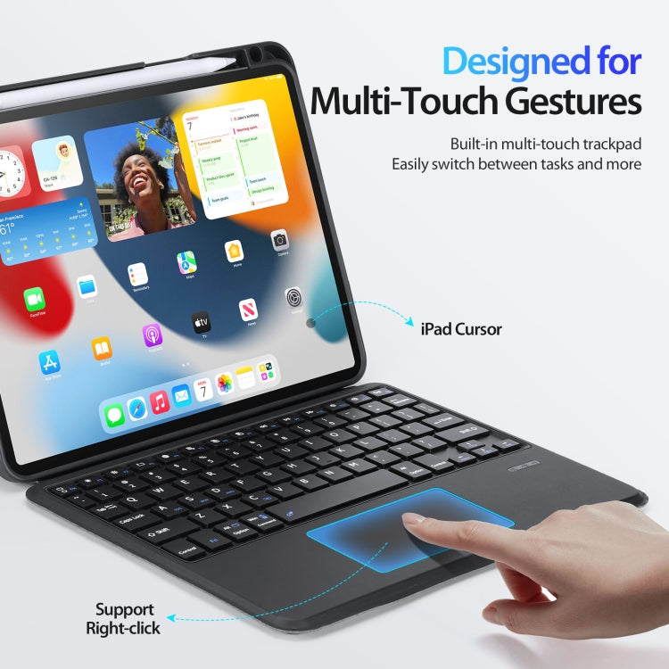 For iPad Air 11 2024 / 4&5 / iPad Pro 11 2022 DUX DUCIS DK Series Magnetic Wireless Bluetooth Keyboard Tablet Case(Black) - HoMEdemic™ 