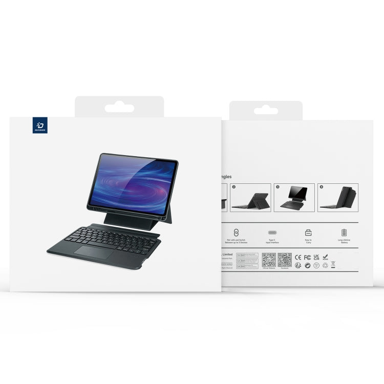 For iPad 10.2 2019/2020/2021/Air 2019 DUX DUCIS DK Series Magnetic Wireless Bluetooth Keyboard Tablet Case(Black) - HoMEdemic™ 