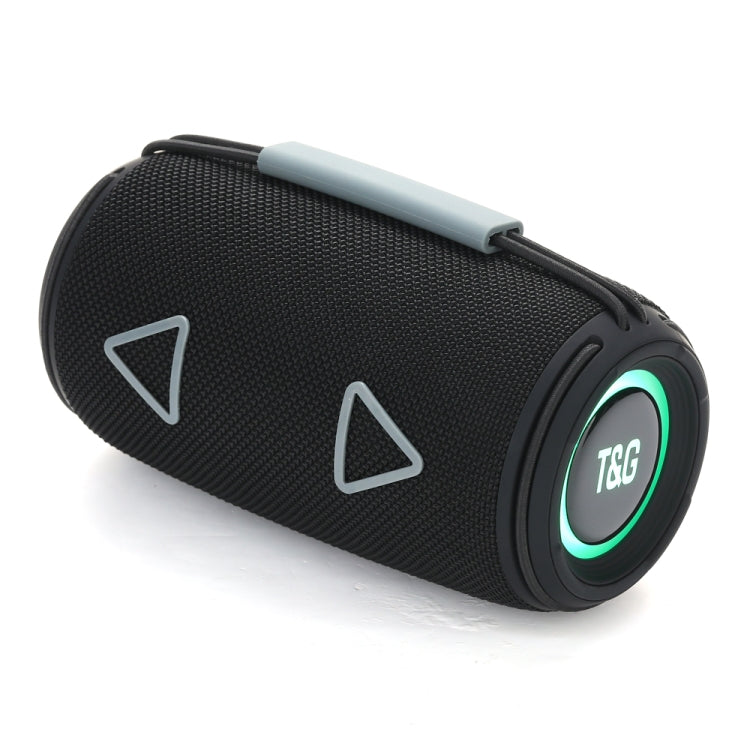 T&G TG-657 Portable Wireless 3D Stereo Subwoofer Bluetooth Speaker Support FM / LED Atmosphere Light(Black) - HoMEdemic™ 