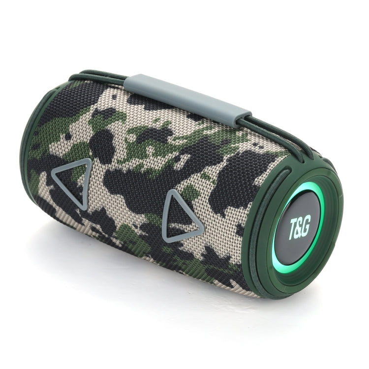T&G TG-657 Portable Wireless 3D Stereo Subwoofer Bluetooth Speaker Support FM / LED Atmosphere Light(Camouflage) - HoMEdemic™ 