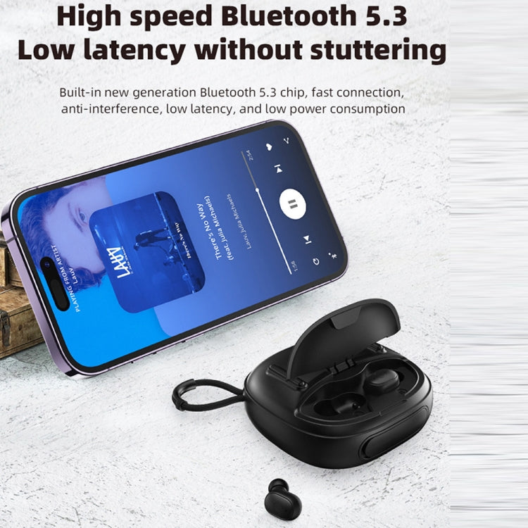 T&G TG-813 2 in 1 TWS Bluetooth Speaker Earphone with Charging Box(Blue) - HoMEdemic™ 