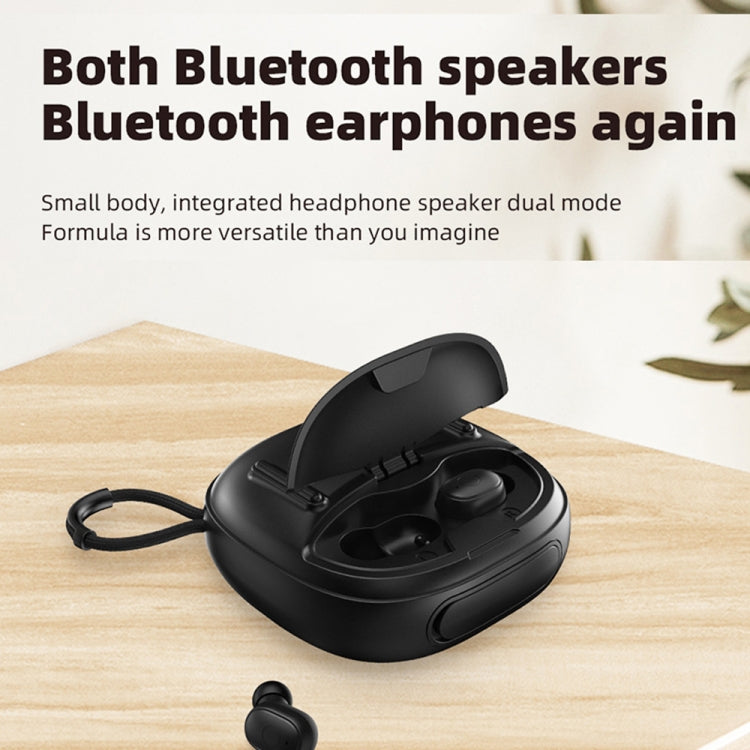 T&G TG-813 2 in 1 TWS Bluetooth Speaker Earphone with Charging Box(Blue) - HoMEdemic™ 