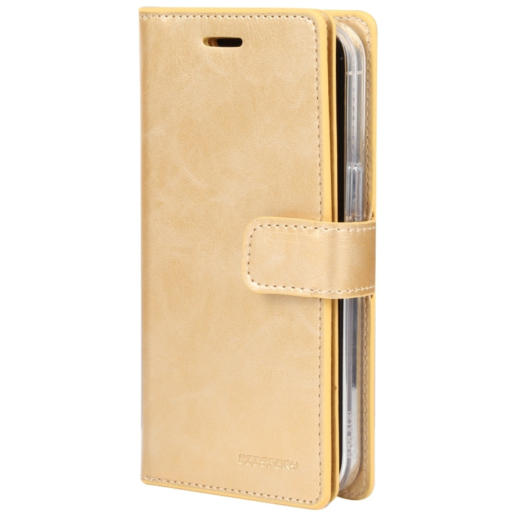 For iPhone 15 Pro GOOSPERY MANSOOR DIARY 9 Card Slots Leather Phone Case(Gold) - HoMEdemic™ 