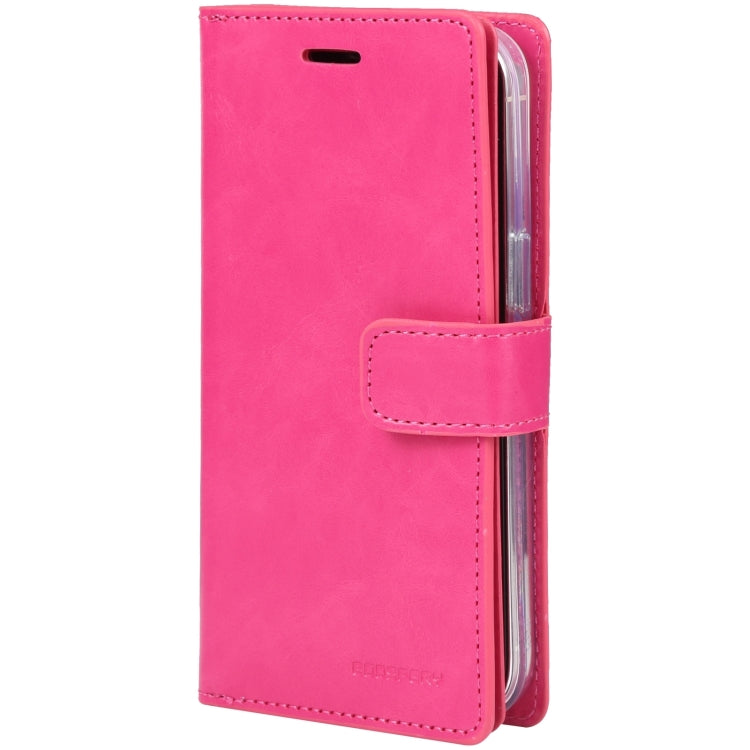For iPhone 15 Pro GOOSPERY MANSOOR DIARY 9 Card Slots Leather Phone Case(Rose Red) - HoMEdemic™ 