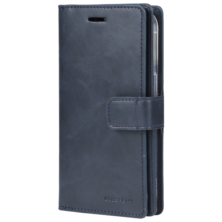 For iPhone 15 Pro GOOSPERY MANSOOR DIARY 9 Card Slots Leather Phone Case(Dark Blue) - HoMEdemic™ 