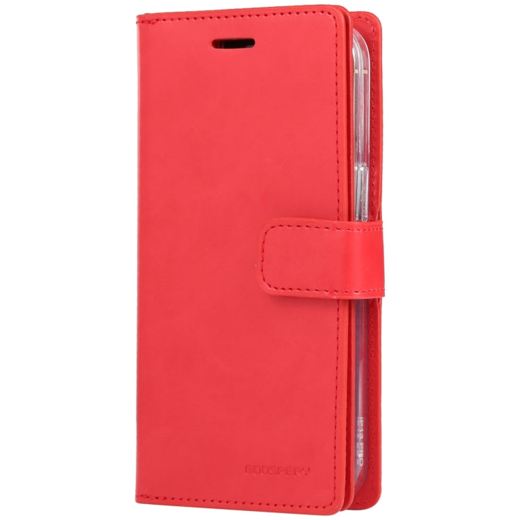For iPhone 15 Plus GOOSPERY MANSOOR DIARY 9 Card Slots Leather Phone Case(Red) - HoMEdemic™ 
