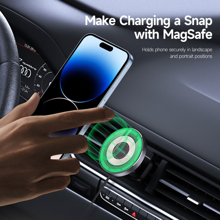 DUZZONA V2 15W Transparent Car Magnetic Wireless Charger - HoMEdemic™ 