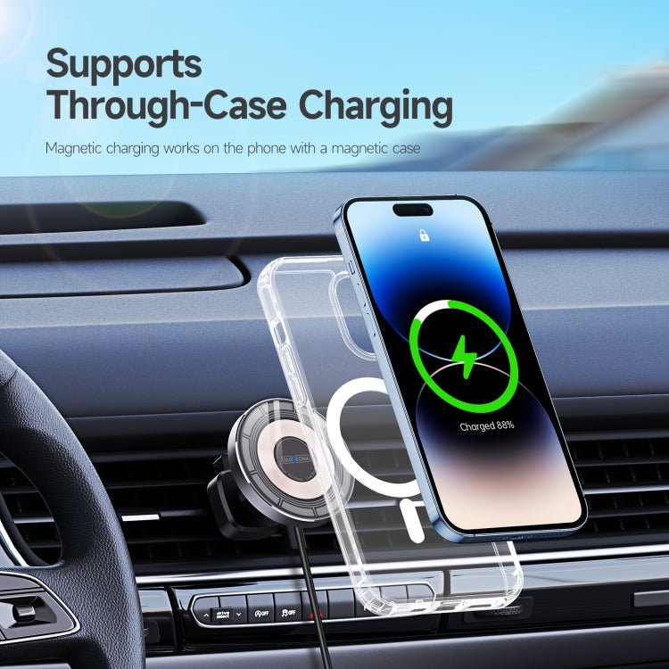 DUZZONA V2 15W Transparent Car Magnetic Wireless Charger - HoMEdemic™ 