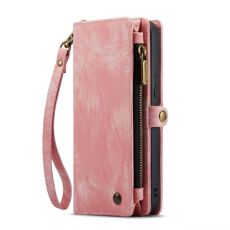 For iPhone 15 CaseMe 008 Detachable Multifunctional Leather Phone Case(Pink) - HoMEdemic™ 