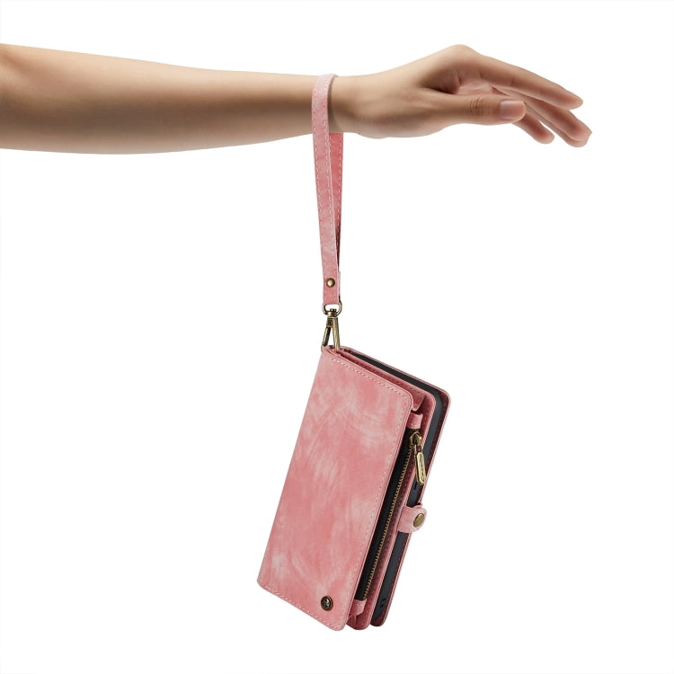 For iPhone 15 CaseMe 008 Detachable Multifunctional Leather Phone Case(Pink) - HoMEdemic™ 