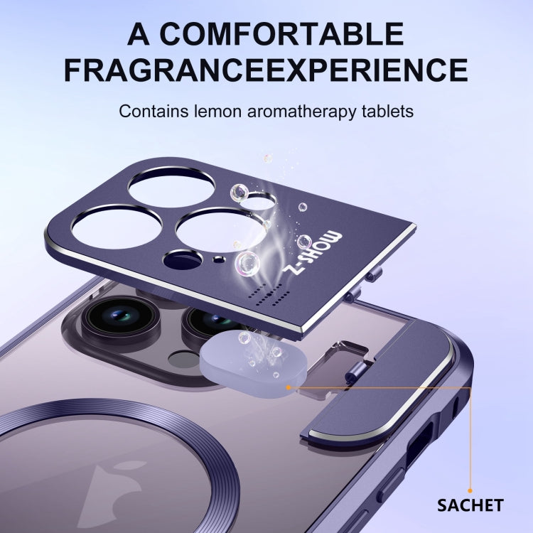 For iPhone 15 Pro Aromatherapy Holder Single-sided MagSafe Magnetic Phone Case(White) - HoMEdemic™ 