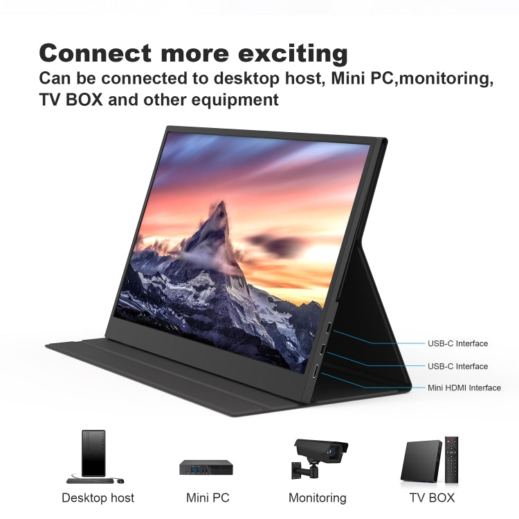 GXMO G156F 15.6 inch FHD 1920x1080P IPS Screen Portable Muti-platform Monitor(Black) - HoMEdemic™ 