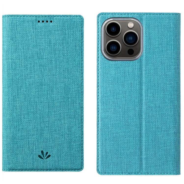 For iPhone 15 Pro ViLi DMX Series Shockproof TPU + PU Leather Magnetic Attraction Horizontal Flip Case(Blue) - HoMEdemic™ 