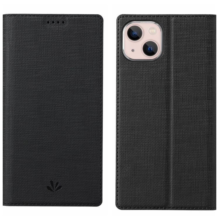 For iPhone 15 Plus ViLi DMX Series Shockproof TPU + PU Leather Magnetic Attraction Horizontal Flip Case(Black) - HoMEdemic™ 