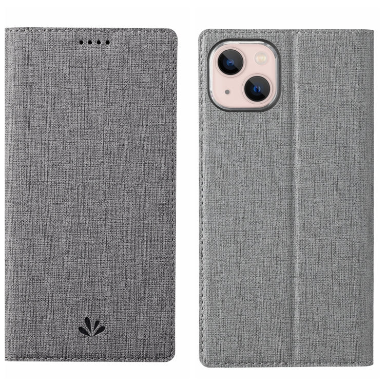 For iPhone 15 ViLi DMX Series Shockproof TPU + PU Leather Magnetic Attraction Horizontal Flip Case(Grey) - HoMEdemic™ 