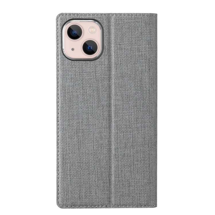 For iPhone 15 ViLi DMX Series Shockproof TPU + PU Leather Magnetic Attraction Horizontal Flip Case(Grey) - HoMEdemic™ 