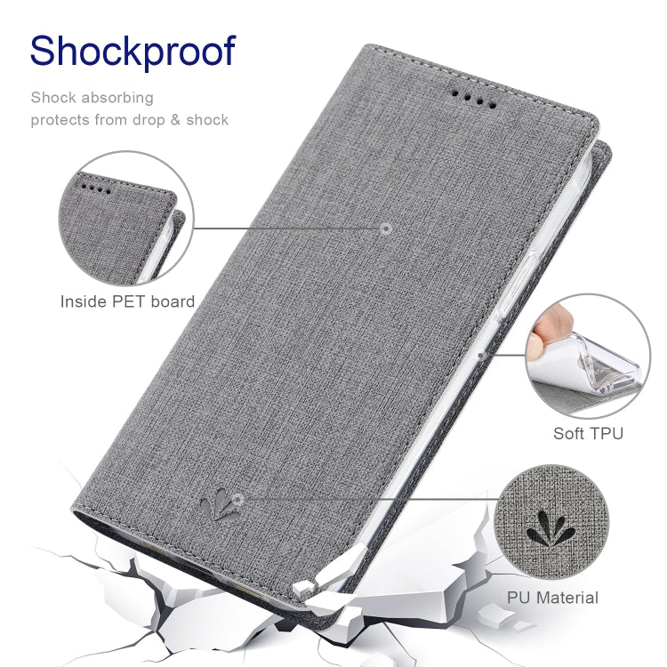For iPhone 15 ViLi DMX Series Shockproof TPU + PU Leather Magnetic Attraction Horizontal Flip Case(Grey) - HoMEdemic™ 