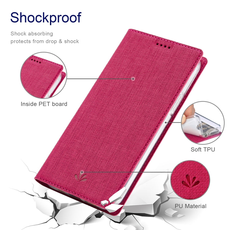 For iPhone 15 ViLi DMX Series Shockproof TPU + PU Leather Magnetic Attraction Horizontal Flip Case(Rose Red) - HoMEdemic™ 