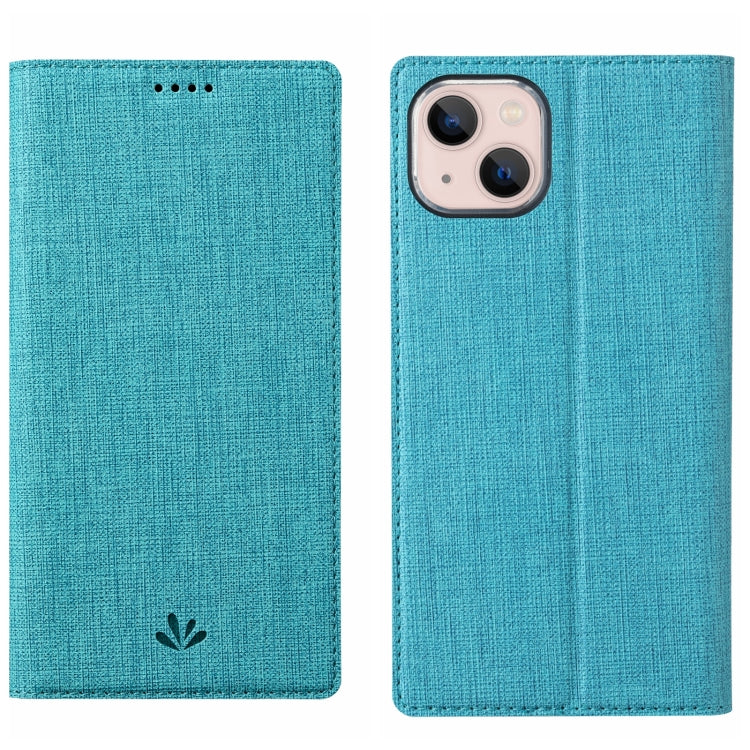 For iPhone 15 ViLi DMX Series Shockproof TPU + PU Leather Magnetic Attraction Horizontal Flip Case(Blue) - HoMEdemic™ 