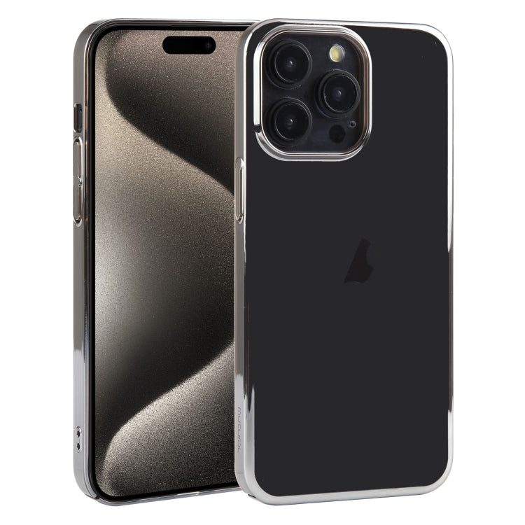 For iPhone 15 Pro Max Mutural Jiantou Series Electroplating Phone Case(Grey) - HoMEdemic™ 