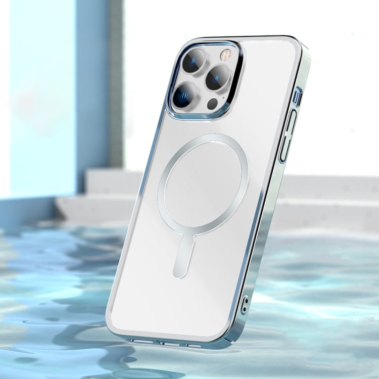 For iPhone 15 Pro Mutural Jing Shuo Series Magsafe Phone Case(Silver) - HoMEdemic™ 