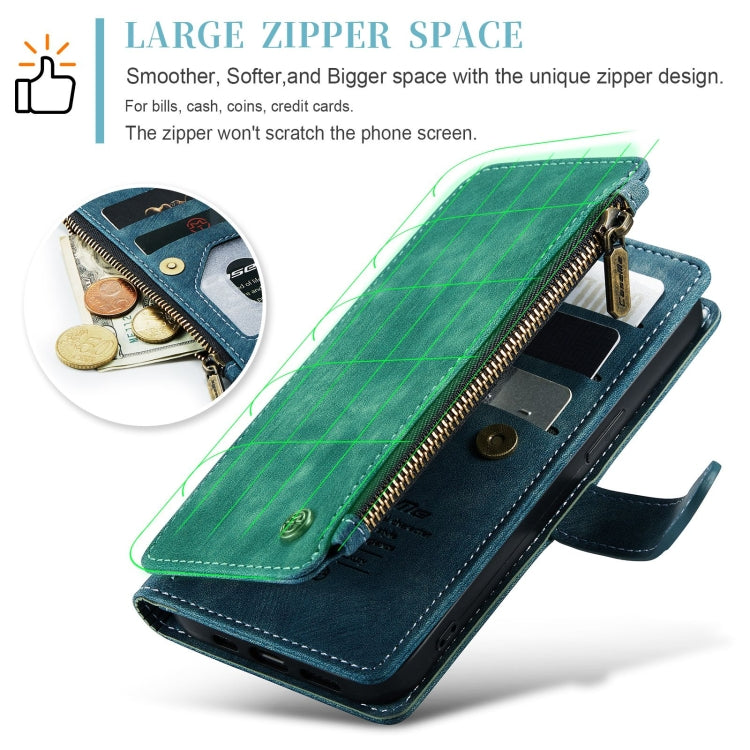For iPhone 15 CaseMe C30 Multifunctional Leather Phone Case(Blue) - HoMEdemic™ 