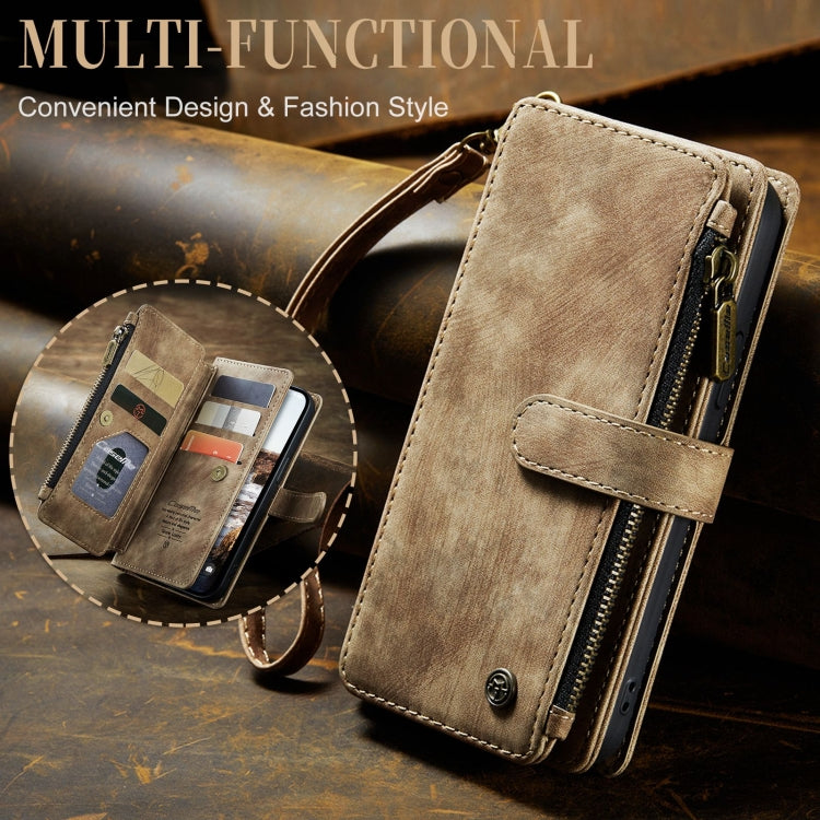 For iPhone 15 CaseMe C30 Multifunctional Leather Phone Case(Brown) - HoMEdemic™ 