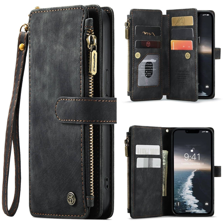 For iPhone 15 CaseMe C30 Multifunctional Leather Phone Case(Black) - HoMEdemic™ 
