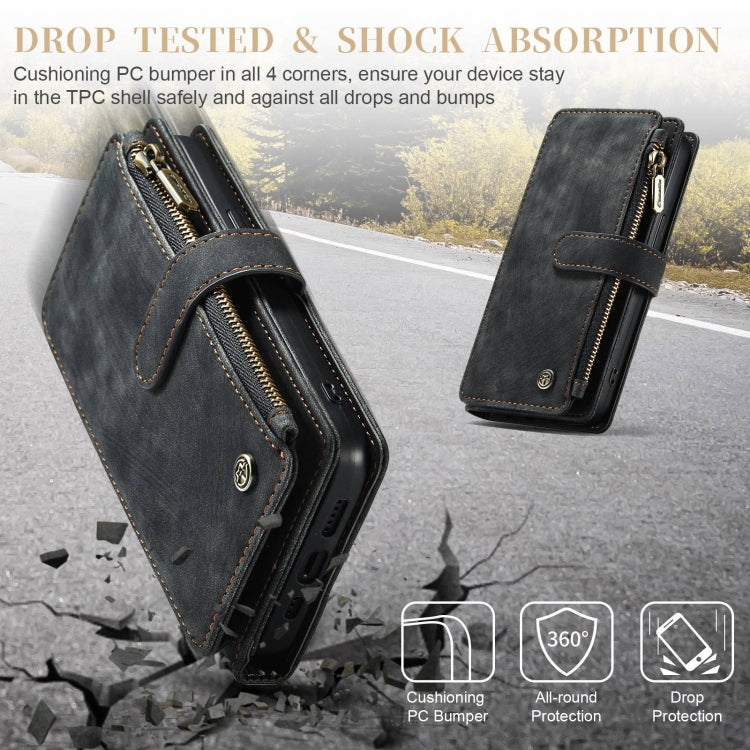 For iPhone 15 Plus CaseMe C30 Multifunctional Leather Phone Case(Black) - HoMEdemic™ 