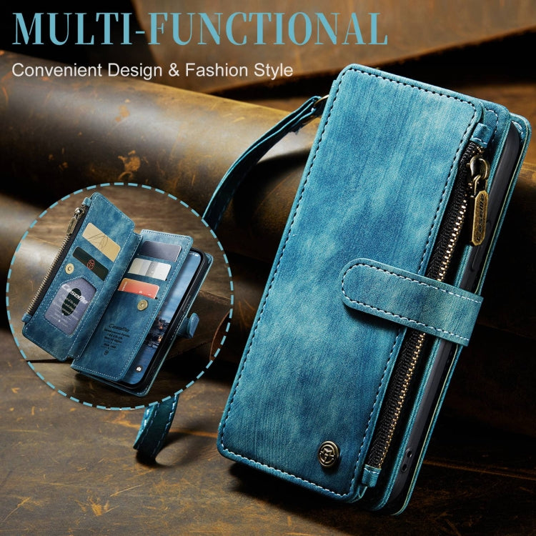For iPhone 15 Pro CaseMe C30 Multifunctional Leather Phone Case(Blue) - HoMEdemic™ 