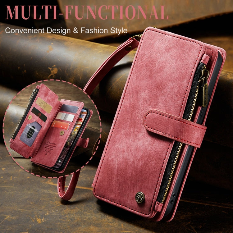 For iPhone 15 Pro CaseMe C30 Multifunctional Leather Phone Case(Red) - HoMEdemic™ 