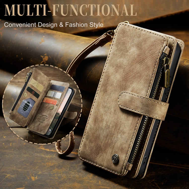 For iPhone 15 Pro CaseMe C30 Multifunctional Leather Phone Case(Brown) - HoMEdemic™ 