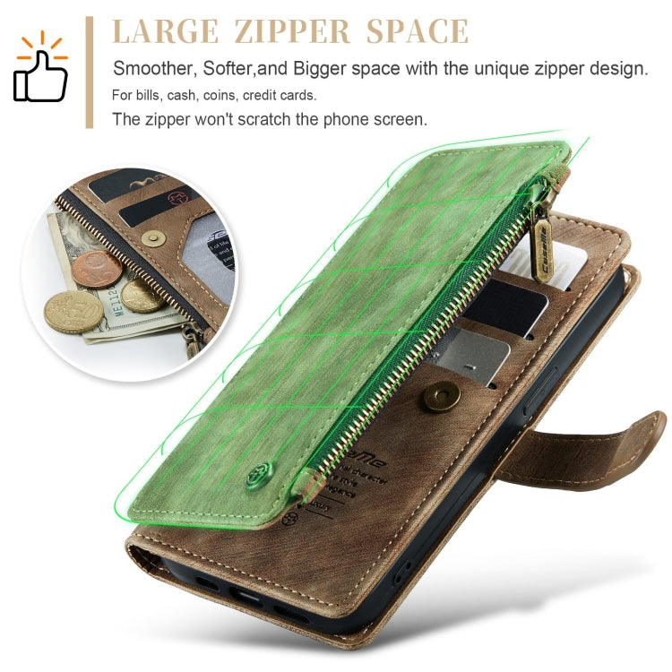 For iPhone 15 Pro CaseMe C30 Multifunctional Leather Phone Case(Brown) - HoMEdemic™ 