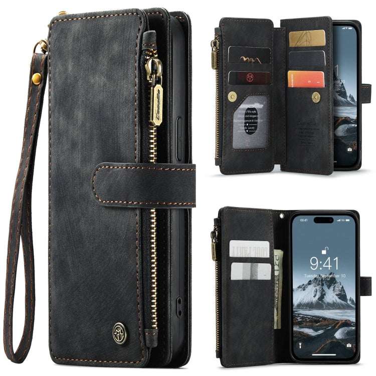 For iPhone 15 Pro CaseMe C30 Multifunctional Leather Phone Case(Black) - HoMEdemic™ 