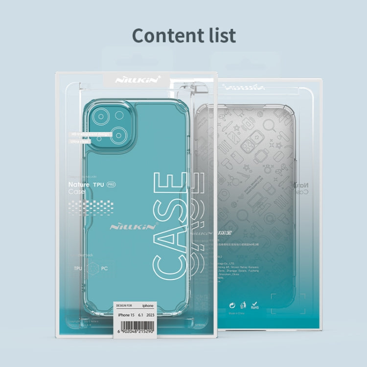 For iPhone 15 NILLKIN Ultra Clear PC + TPU Phone Case(Transparent) - HoMEdemic™ 