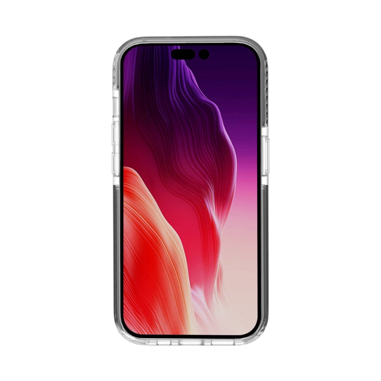 For iPhone 15 Pro Max Kingsteel Wolf Transparent Phone Case(Black) - HoMEdemic™ 