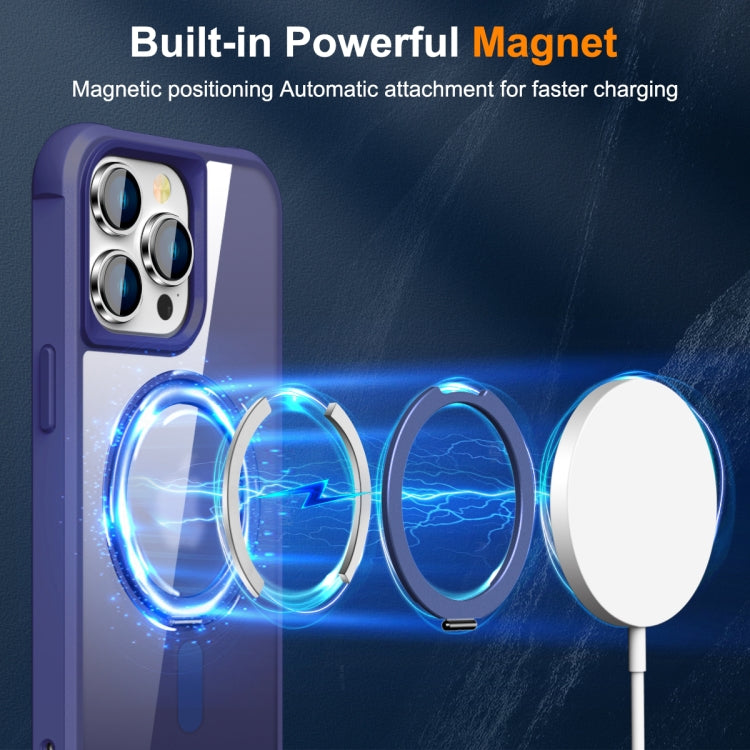For iPhone 15 Pro MagSafe Magnetic Rotating Holder Phone Case(Klein Blue) - HoMEdemic™ 