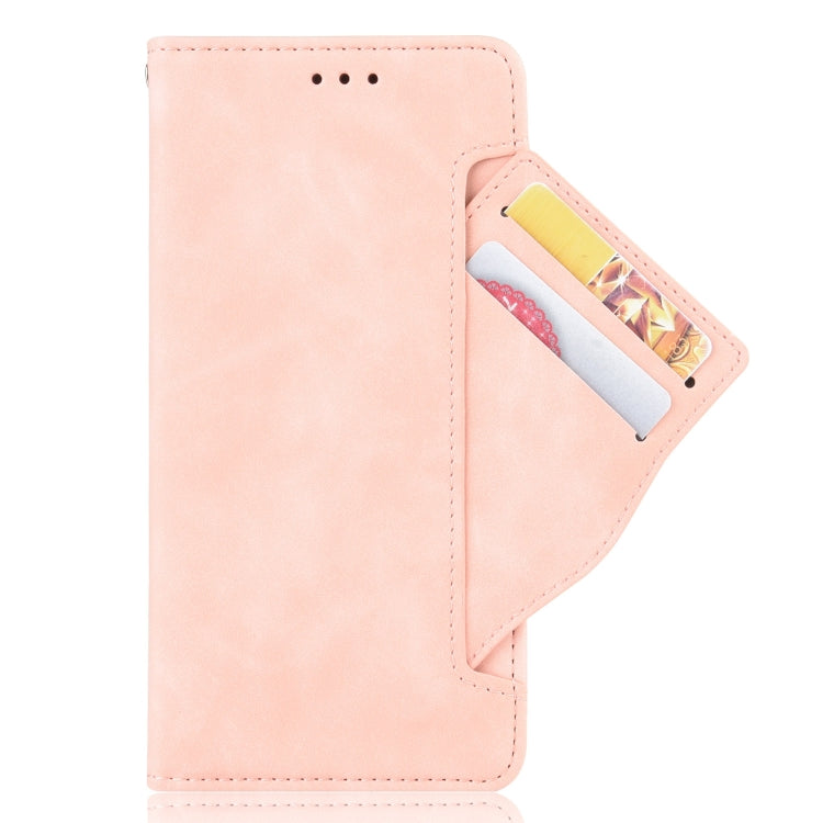 For iPhone 15 Pro Max Skin Feel Calf Texture Card Slots Leather Phone Case(Pink) - HoMEdemic™ 